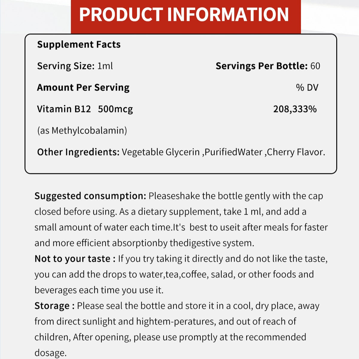 NUTRIBLOOM-Vitamin B-12 Drops