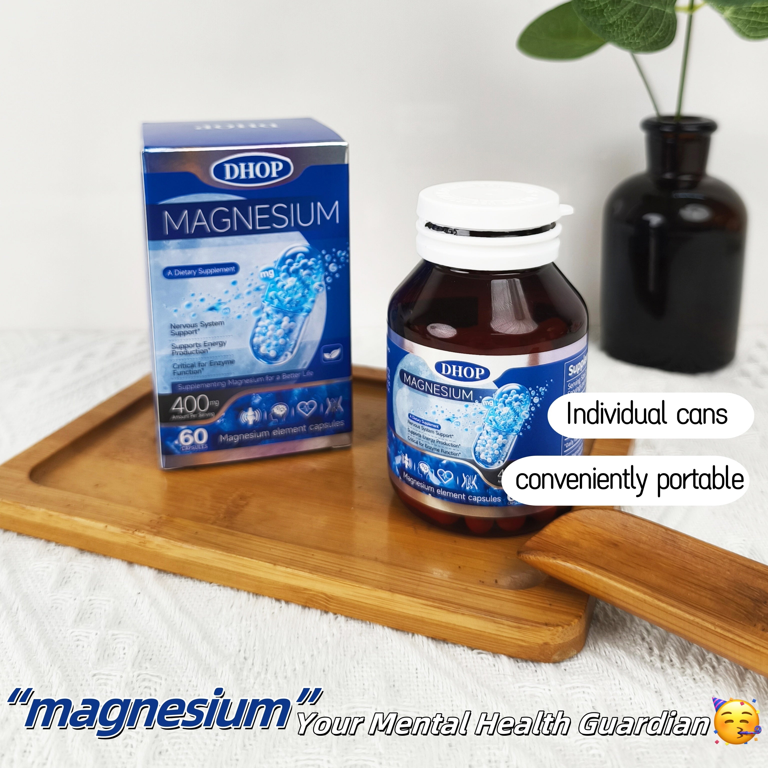 NUTRIBLOOM Magnesium Supplement 400mg – Boost Energy, Sleep & Heart Health
