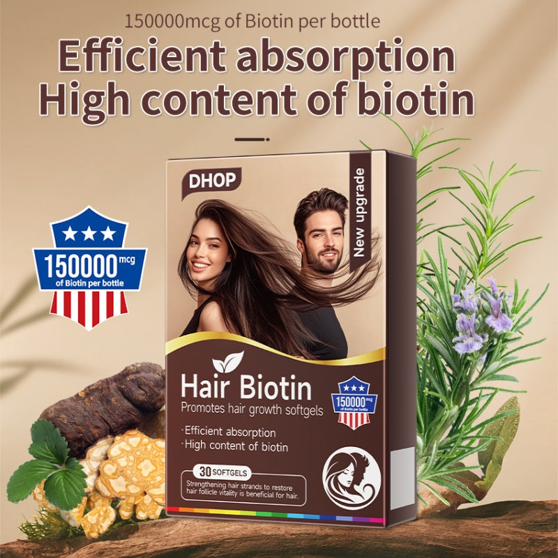 NUTRIBLOOM-Hair Biotin Promotes hair growth softgels