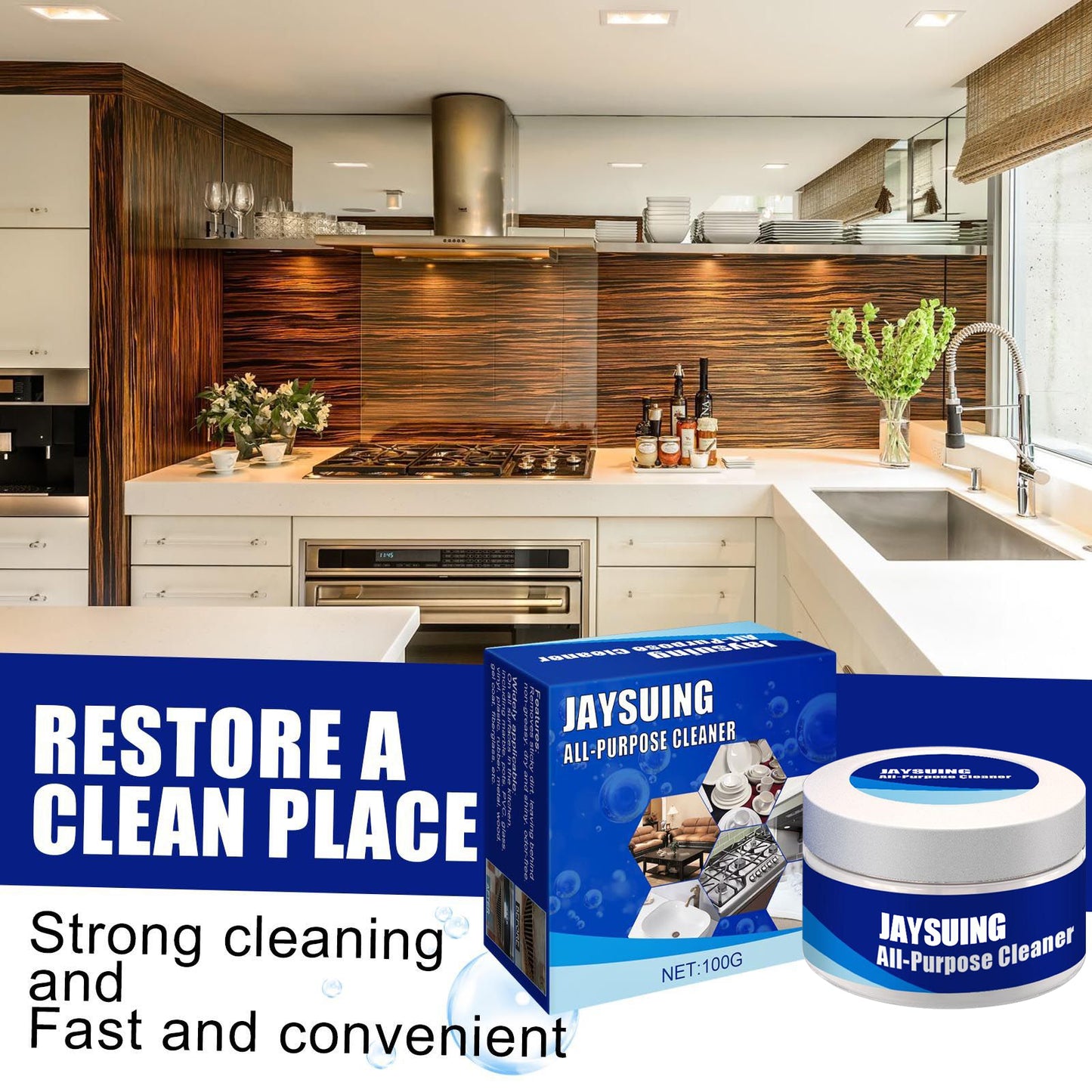 Stainless Steel Rust and Stain Remover – Pot Cleaner and Polish (Includes Sponge)