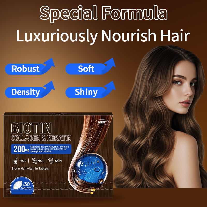 NUTRIBLOOM-Biotina Tabletas de vitaminas para el cabello