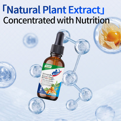NUTRIBLOOM Ashwagandha Extract Drops – Stress Relief, Energy & Male Vitality Support (60ml)