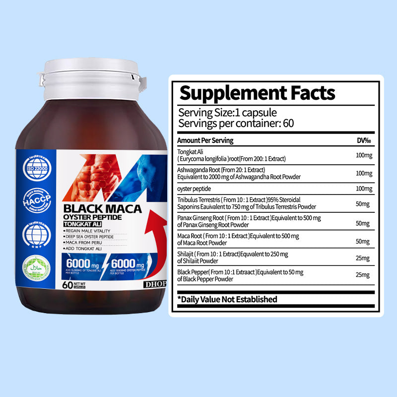 NUTRIBLOOM-BLACK MACA OYSTER PEPTIDE TONGKAT ALI Kapsel