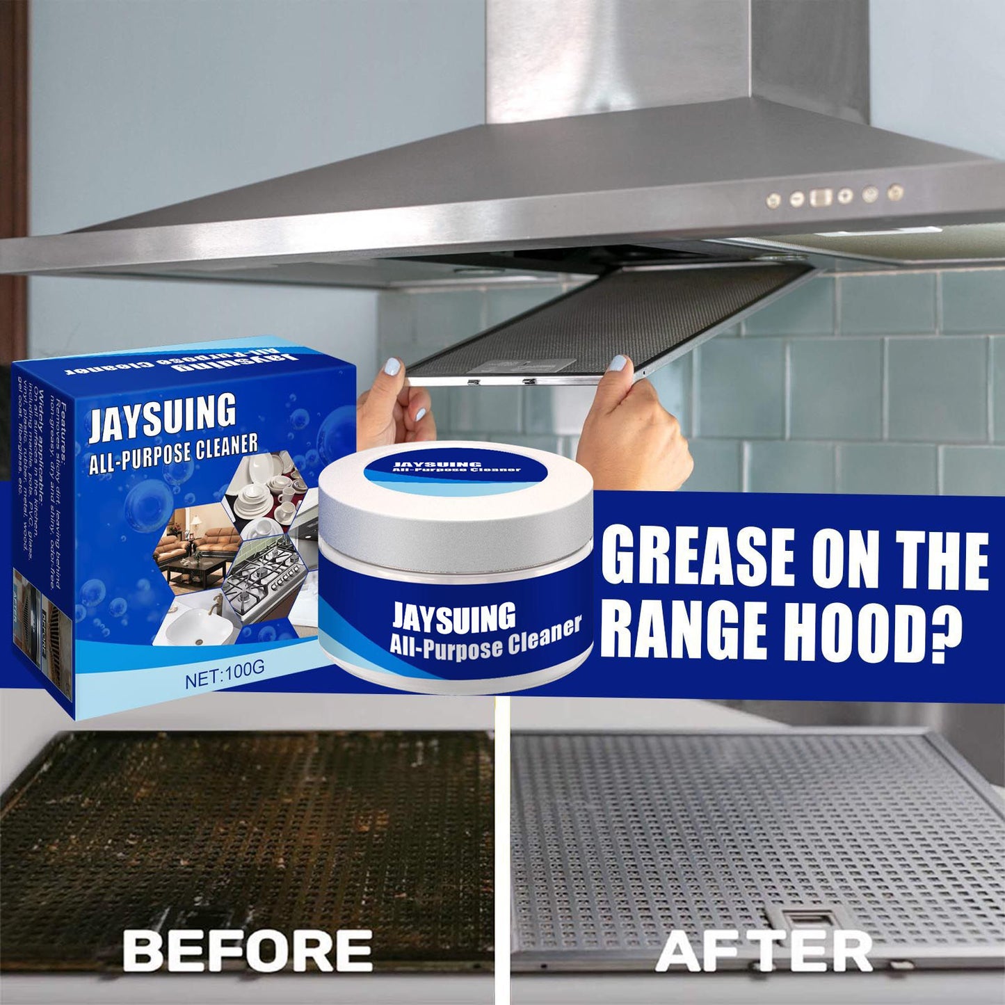 Stainless Steel Rust and Stain Remover – Pot Cleaner and Polish (Includes Sponge)