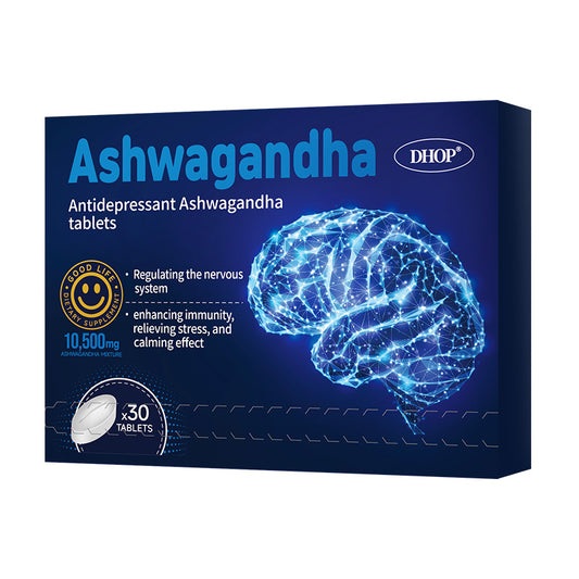NUTRIBLOOM-Antidepressivum Ashwagandha-Tabletten (gepresste Bonbons)